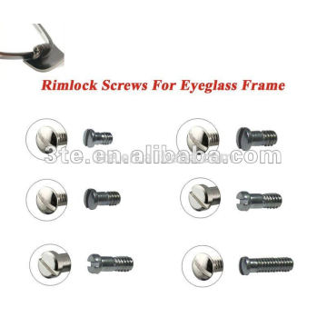 Rimlock Screws, Eyeglass Screws, Optical Screws